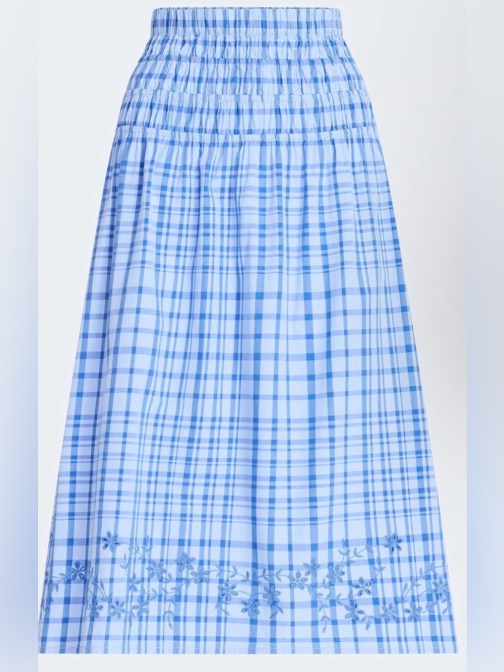 (379)Free Assembly Women's Embroidered  Maxi Skirt